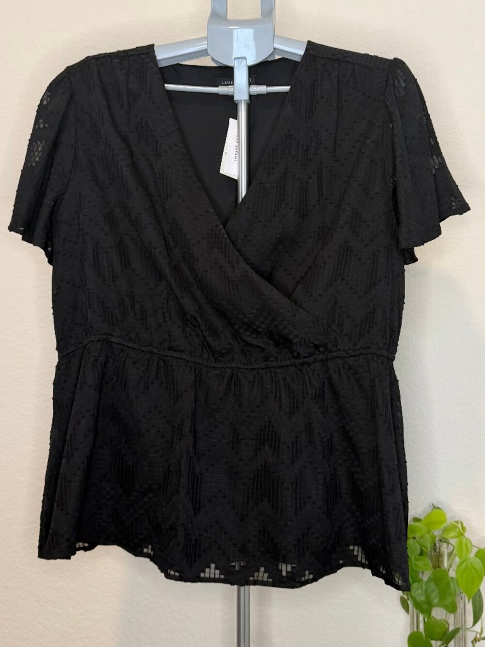 Lane Bryant Surplice Top - Geometric Texture - 18/20 - NWT